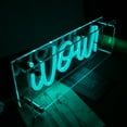 thumbnail image 6 of UPONRAY Wow LED Neon Lightbox, Dimmable USB Powered for Room Desk Decor Gift for Family Friends, 6 of 6