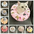 thumbnail image 1 of CNKOO Anti-Morsure Collier pour Animaux de Compagnie Elizabeth Cercle Collier Réglable Col en Coton Imperméable Cône E-Collier pour Chat et Chien, 1 of 5