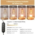 thumbnail image 4 of UU&T Candle Warmer Lamp with Dimmer, Electric Candle Warmer for Jar Candles, Bedroom Home Decor, 2H/4H/8H Timer Adjustable Height with 2 Bulbs, Amber, 4 of 9