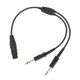thumbnail image 3 of for Airbus XLR to GA Dual Plug 5 Pin Aviation Headset Connector, 3 of 5