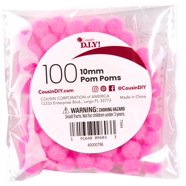 Creativity Street Cotton Decorated Craft Fluff Ball, Pink, Pack of 100 ...