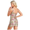 thumbnail image 2 of inlzdz Robe de Soirée pour Femme Bal de Promo Mariage Disco Élégante Robe de Fête Dos Nu Robe Courte Robe de Bal Champagne m, 2 of 7