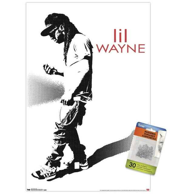 Lil Wayne - Hustle Wall Poster, 14.725" x 22.375" Framed