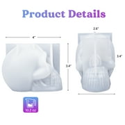 LETS RESIN Silicone 3D Large Skull Shape Molds, Skeleton Skull Epoxy Resin Mold for Candle Making, Home Decor, Outdoor, Resin Casting Art Crafts