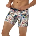 thumbnail image 2 of Rocae Colorful Flowers for Stretch Moisture-Wicking Underwear,Men's Underwear Boxer Briefs X-Large, 2 of 9