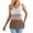 Khaki, variant on Women's Fringe Tank Tops Sleeveless V Neck Color Block Tassel Camisole Crochet Boho Knit Summer Pullover Vest Blue M