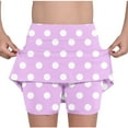 thumbnail image 2 of SROBPTY Boys and Girls 2-14 Years Print Casual Shorts Lined Skort Style Pink, 9-10 Years, 2 of 4