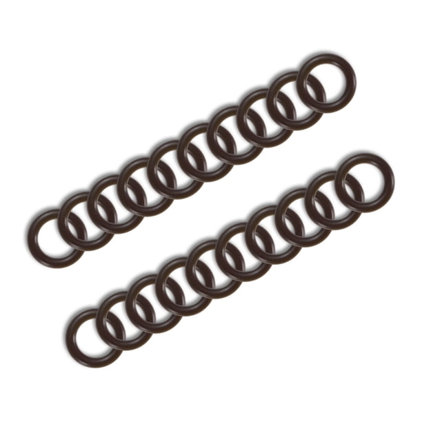 Kit de surtido de O Rings Uxcell de 20 piezas, O Rings de goma fluorina de 3/8" para conexiones de aire o gas