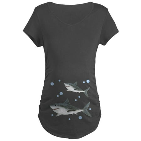 

CafePress - Shark Maternity Dark T Shirt - Maternity Dark T-Shirt