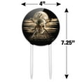 thumbnail image 2 of Acrylic Pirate Skull Crossed Swords Cutlasses Ocean Moon Cake Topper Party Decoration for Wedding Anniversary Birthday Graduation, 2 of 7