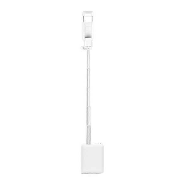 Mobile Phone Bluetooth Camera Selfie Stick Vlog Video Focus White