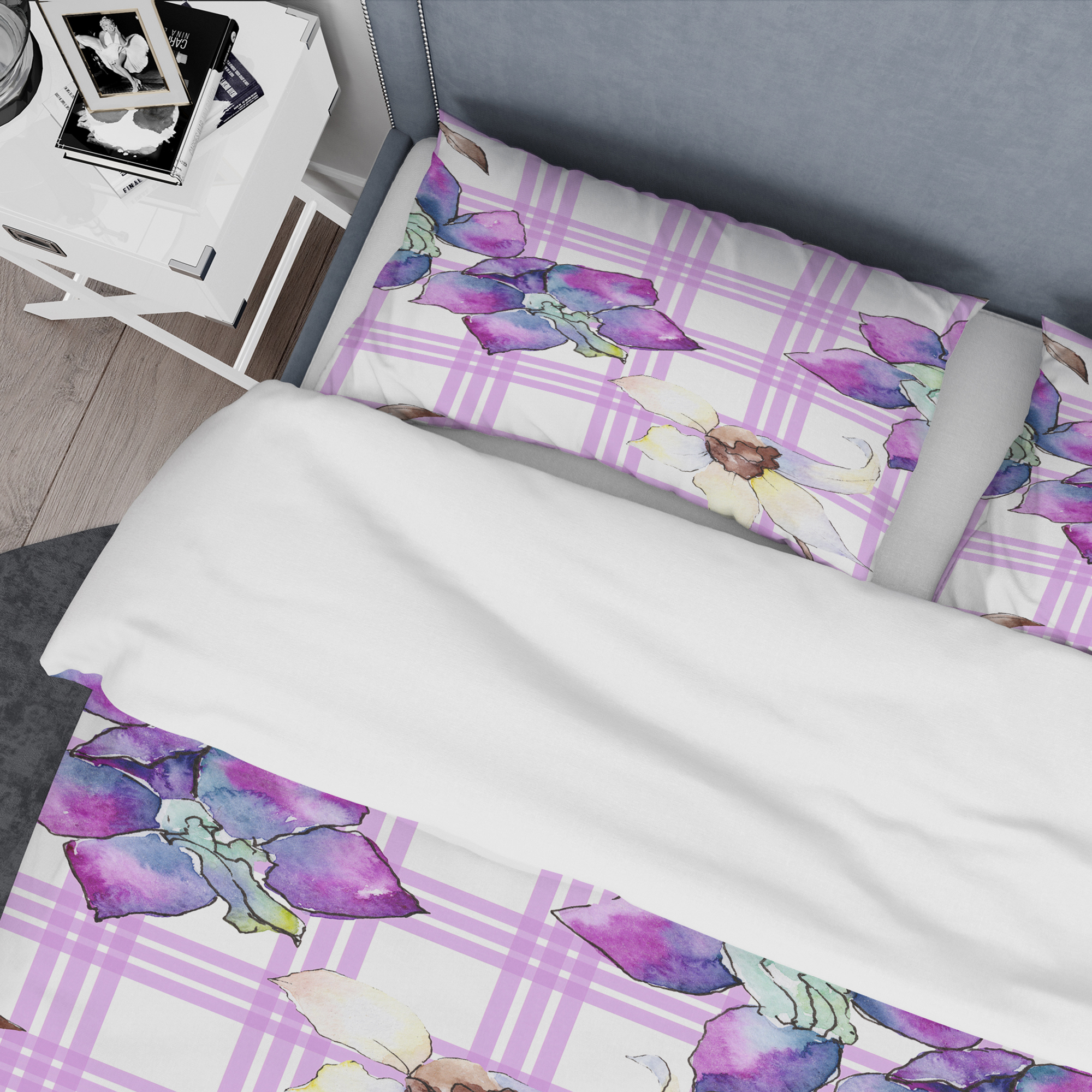 Designart 'Floral Botanical Retro VII' Mid-Century Modern Duvet Cover Set