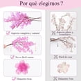 thumbnail image 3 of Flores de Cerezo Artificiales, Decoracion Flores, Flores de Tela, Ramas Ajustables, Arco de Boda, Decoración del Hogar (Rosa), 3 of 4