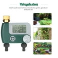 thumbnail image 2 of Yeacher Programmable Digital Hose Timer Outdoor Battery Operated Automatic Watering Sprinkler System Irrigation Controller with 2 Outlet for Garden Plants (Batteries Not Included), 2 of 8