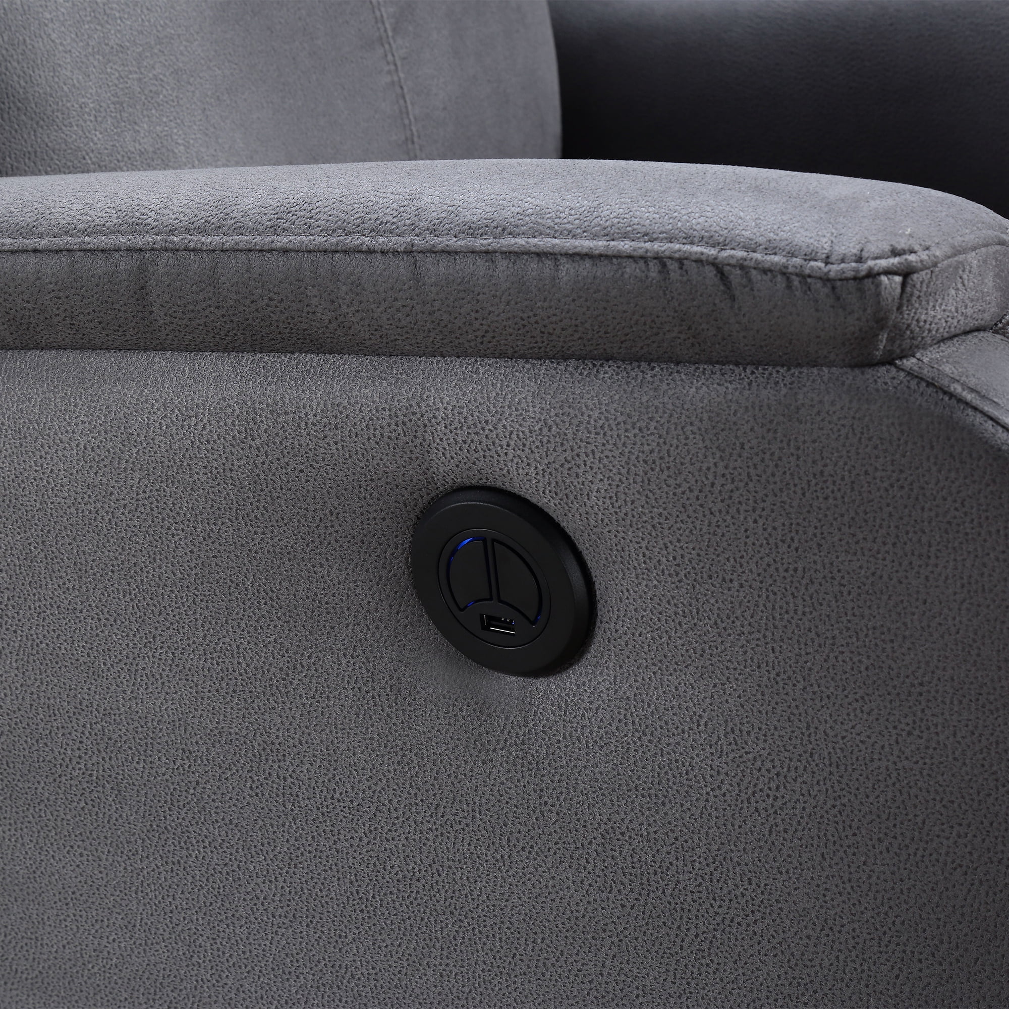 MAYEERTY Power Recliner Chair with USB Charging Port, Ergonomic Single Electric Reclining Sofa for Living Room, Bedroom