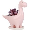 thumbnail image 1 of Beautiful Gift Ceramic Succulent Pot With Saucer, Dinosaur Shape Cactus Flower Pot, Mini Indoor Plant Pot Gift Deco, 1 of 5