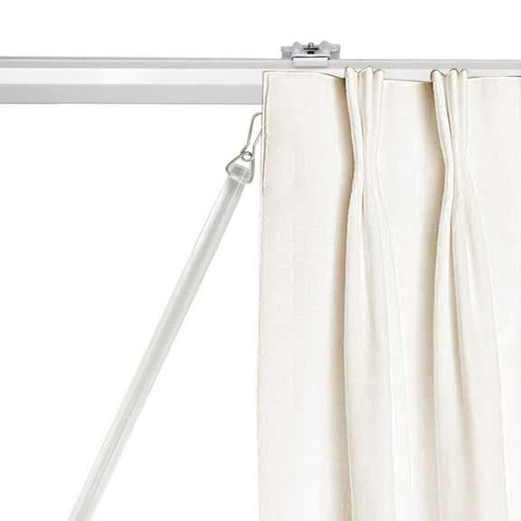 1/2" Smooth Clear PVC Baton with Metal Snap - 36 inch