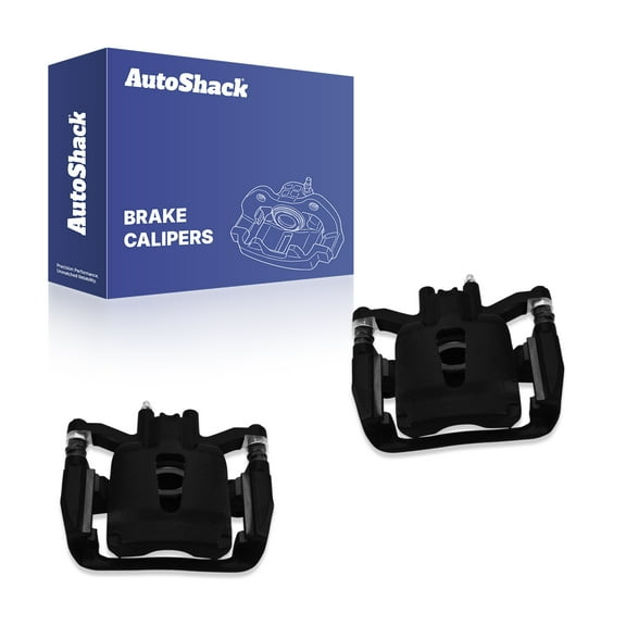 AutoShack Rear Brake Calipers Black Powder-Coated Left & Right Replacement for 2012-2016 Ford F-150 2018-2020 Ford F-150 2-PC Set