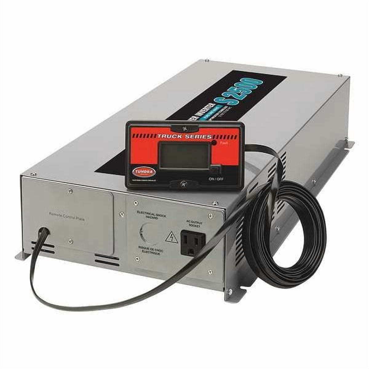Power Inverter, Pure Sine Wave, 5,000 W Peak, 2,500 W Continuous, 2 Outlets S2500