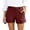 291Red1300, variant on CAIVO Women Casual Loose Fit Wide Leg Cropped Summer Breathable Blend Elastic Waist Comfortable Shorts For Ladies Versatile Outdoor Work Solid Color Bottoms