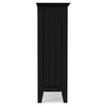 thumbnail image 2 of Simpli Home Acadian 36 inch Wide Solid Wood Transitional Entryway Storage Cabinet in Black, 2 of 11