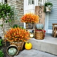 thumbnail image 4 of Scidweet Artificial Fall Plants Flowers for Outdoor, 20 Bundles Autumn Fake Flowers Faux Lavender Fall Decoration for Home Garden, Orange, 4 of 7
