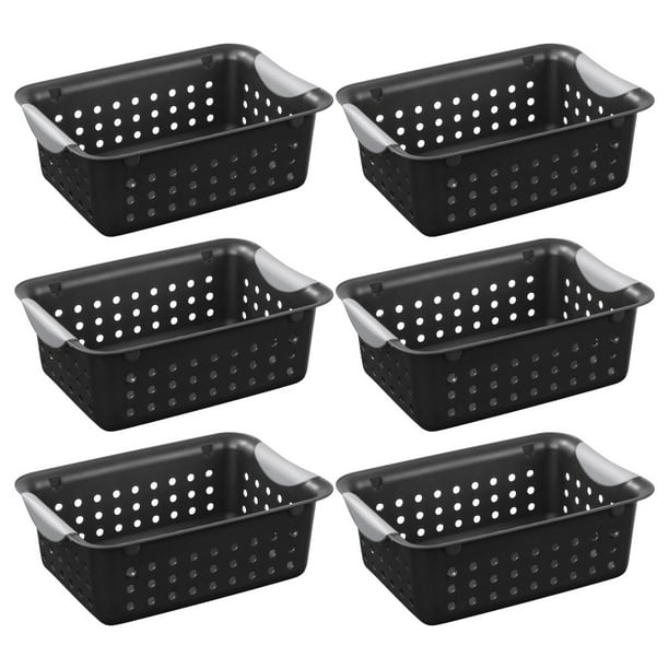 Sterilite 1622 Small Ultra Basket Storage Bin Handles Ventilation Holes