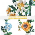thumbnail image 2 of Flower Bouquet Building Kit, Flower Building Toy, Artificial Flower Toy Building Set for Adults, Lego Compatible, 600 PCS Botanical Collection for Ages 8-12 yrs Old Girl for Gift, 2 of 10
