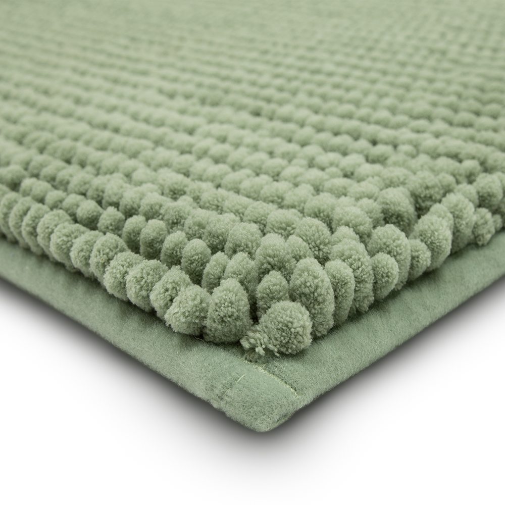 Mohawk Home Homespun Plush Fade/Stain Resistant Non-Slip Machine Washable Bath Rug, Oregano, 1' 9" x 2' 10"