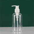 thumbnail image 6 of Multi-Purpose Liquid Dispenser Set - Thick Wall Empty Pump Bottles for Bathroom & Travel, Smooth Press 10oz Containers 3 Pack, Clear), 6 of 6