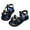 Black, variant on Girls Sandals - Pearl Bow Open Toe Water-Resistant Summer Footwear for Western Casual Beach Daily Wear,4-4.5 Years