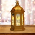 thumbnail image 3 of Ramadan Lantern Decoration Plastic LED Eid Mubarak Lamp Exquisite Battery Powered Ramadan Festival Table Light Home Festival Decoration Gift for Children Home Tabletop Decor, 3 of 8