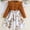 Brown, variant on Piuwrlz Girls 1PC Pleated Skirt Sets Girl Long Sleeve Dresses Sets Red Size 4 T