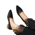 thumbnail image 5 of YOUYEDIAN Loafers for Women Fall Pointed Toe Fashion Block Heel Versatile Slip On Flats Casual Comfortable Outdoor Dress Shoes, 5 of 5