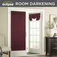 thumbnail image 3 of Eclipse Tricia French Door Panel, Room Darkening Door Curtain for Privacy, 26 in Wide x 68&nbsp;in Long, Sangria, 3 of 6