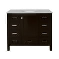 thumbnail image 3 of Horizon 42" Bathroom Vanity with Chocolate Cabinet and Engineered Carrara Top, 3 of 5