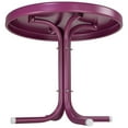 thumbnail image 4 of Northlight 22" Outdoor Retro Tulip Steel Side Table, Purple, 4 of 5