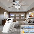 thumbnail image 3 of HANKINSTONE Universal 3-Speed Ceiling Fan & Light Remote Control for Hampton Bay, Home Decorators, 3 of 7
