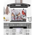 thumbnail image 4 of Large Induction Cooktop Protector Mat Christmas Cardinal Stove Top Covers for Electric Stove, Winter Farmhouse Red Bird Berry Needle Decorative Stove Burner Cover Mats, Glass Top Stove Cover, 4 of 7