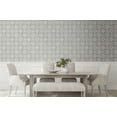 thumbnail image 4 of Stacy Garcia Home Pewter & Stone Augustine Peel and Stick Wallpaper, 4 of 8
