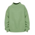 thumbnail image 3 of Abcomgle Cute Sweatshirts for Girls 10-12 Oversized Turtleneck Long Sleeve Pullover Sweatshirts for Girls Fashion Sweaters for Teens Fleece Winter Back To School Outfits for Teen Girls, 3 of 5