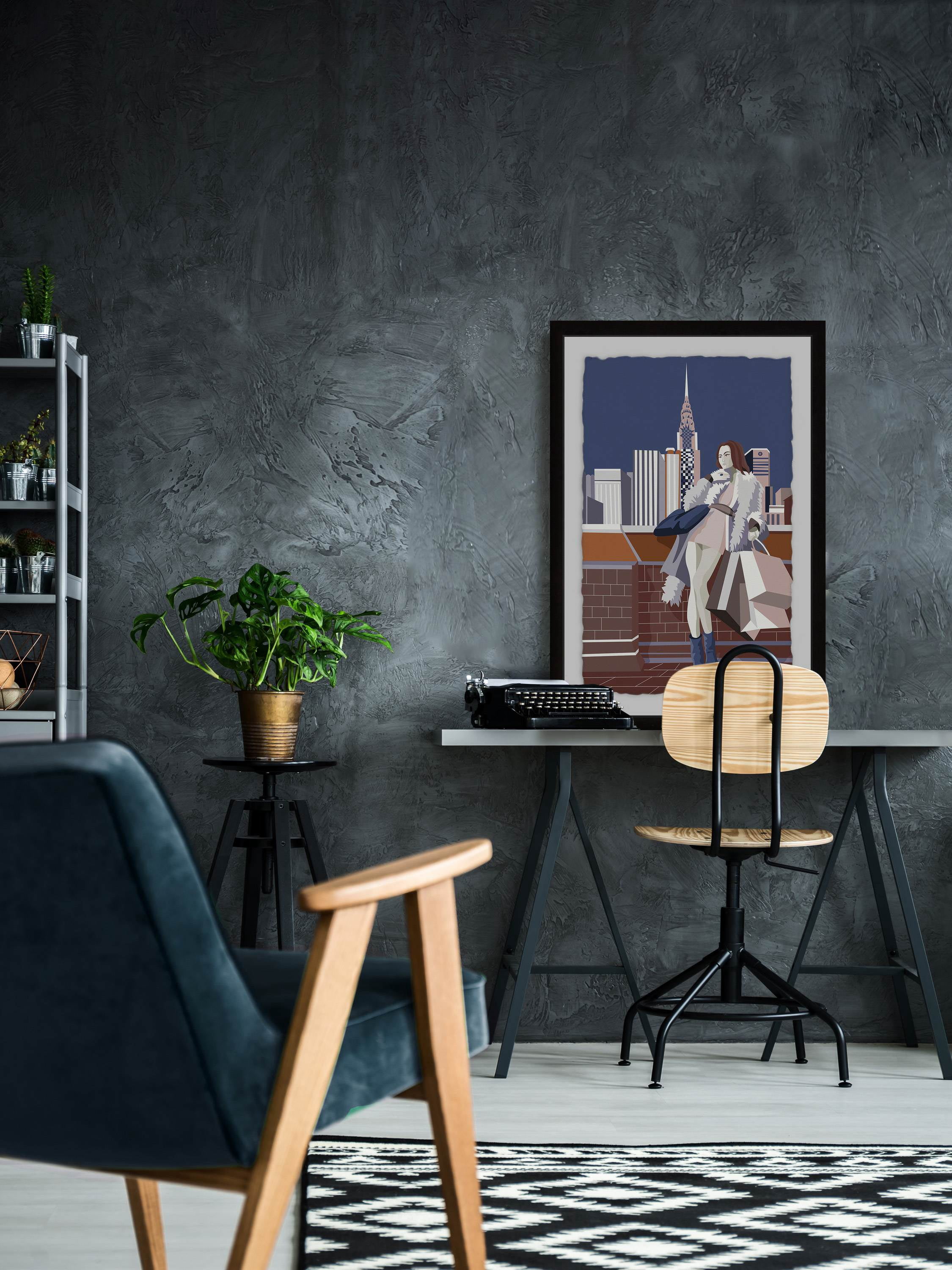 Empire Fashion Ii Framed Painting Art Print, 20.00" x 1.50"