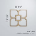 thumbnail image 3 of Ekena Millwork 23 3/8"W x 23 3/8"H x 1/4"T Large Olivia Decorative Fretwork Wood Wall Panels, Hickory, 3 of 18