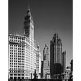 thumbnail image 2 of Highsmith, Carol 15x18 Black Ornate Wood Framed with Double Matting Museum Art Print Titled - Landmark skyscrapers Chicago Illinois, 2 of 4