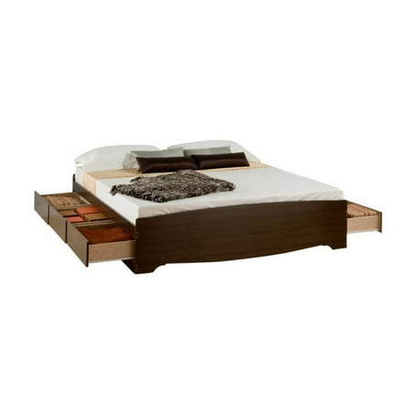 Prepac Manhattan Platform Storage Bed In Espresso Queen This On Opens A Dialog That Displays Additional Images For Product With The Option To Zoom In Or Out