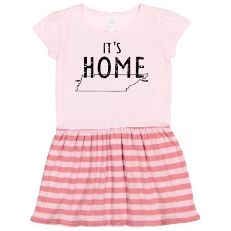 

Inktastic It s Home- State of Tennessee Outline Distressed Text Gift Toddler Girl Dress