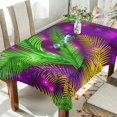 thumbnail image 4 of SKYSONIC Mardi Gras Tablecloth Waterproof Washable Polyester Square Table Cover Durable Tablecloth for Kitchen Dining Table Party Decor (54 X 54 Inch), 4 of 7