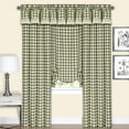 thumbnail image 4 of Achim Six Color options available Modern Gingham Check Rod Pocket Energy Efficient Curtain Panel, 42" x 84", 4 of 6