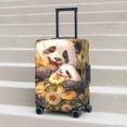 thumbnail image 5 of Yiaed Cute Panda Sunflower Print Travel Luggage Cover Suitcase Protector Fits 18-32 Inch Luggage Wheel Covers Patterned Elastic Luggage Anti-scratch（No luggage）（No luggage）-, 5 of 5