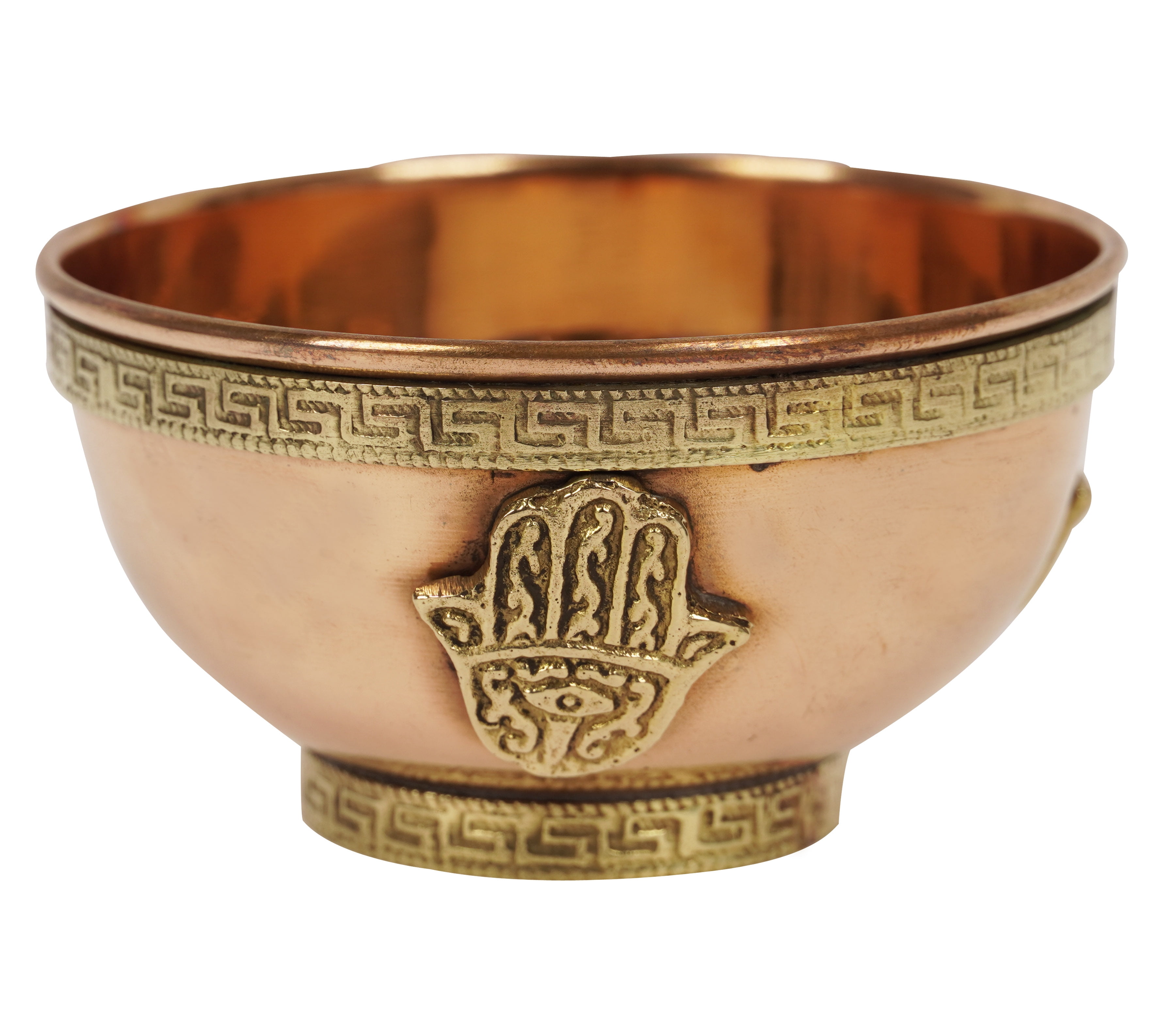 IBA Indianbeautifulart Copper Offering Bowl Hamsa Hand Offering Bowl